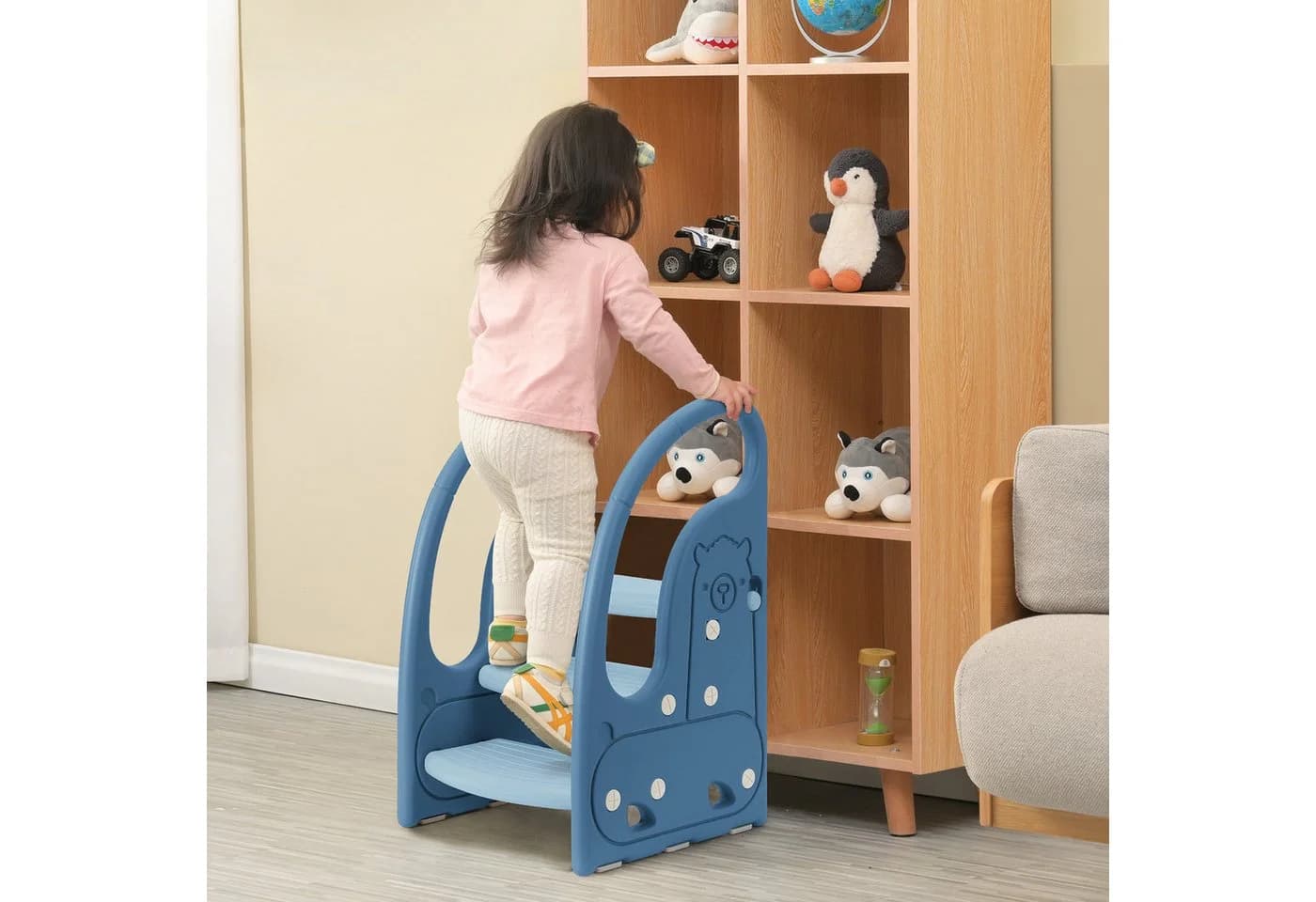 OUNUO Kinderhocker Kind-Tritthocker Kunststoff 3 Stufen - Bild 4