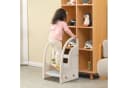 OUNUO Kinderhocker Kunststoff 3 Stufen Grau Bild 4