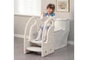 OUNUO Kinderhocker Kunststoff 3 Stufen Grau Bild 5