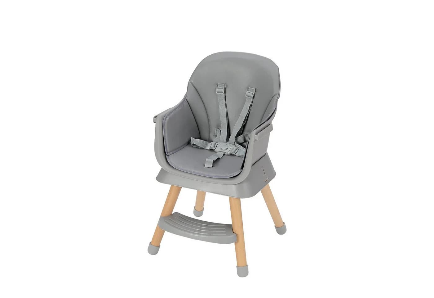 OUNUO Kinderstuhl 6 in 1 Baby Sitzerhöhung Grau - Bild 4
