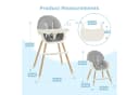 OUNUO Kinderstuhl Baby 2 in 1 Kindersitz Multifunktional Kinderstuhl Bild 5