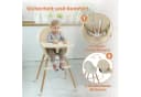 OUNUO Kinderstuhl Baby 2 in 1 Kindersitz Beige Multifunktional Bild 4