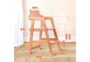OUNUO Esszimmerstuhl Holz Lehnstuhl Küchenstuhl mit Armlehne Beige Bild 1