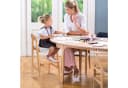 OUNUO Kinderstuhl Baby Holz Stuhl Mitwachsender Kinderstuhl Lernstuhl Kinder 2-12 Jahren Bild 1