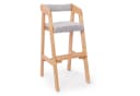 OUNUO Kinderstuhl Baby Holz Stuhl Mitwachsender Kinderstuhl Lernstuhl Kinder 2-12 Jahren Bild 2