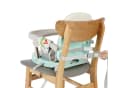 OUNUO Kinderstuhl Sitzerhöhung Baby Tragbar Stuhl Booster Sitz mit Tablett Klappbar Grün Bild 4