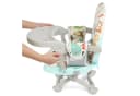 OUNUO Kinderstuhl Sitzerhöhung Baby Tragbar Stuhl Booster Sitz mit Tablett Klappbar Grün Bild 5