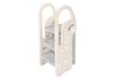 OUNUO Baby-Toilettensitz Klappbarer Hocker 3 Stufen Grau Bild 4
