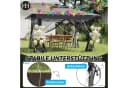 FIVMEN Partyzelt Gartenpavillon 4x4m 3-Stufen Höhenverstellbar Bild 3