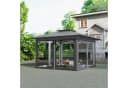 FIVMEN Partyzelt Gartenpavillon 4x4m 3-Stufen Höhenverstellbar Bild 4