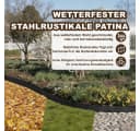 FIVMEN Rasenkante Beetumrandung Metall Wellig Silber/Schwarz Bild 4