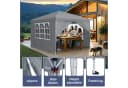 FIVMEN Partyzelt 3x3m Faltpavillon mit 4 Seitenteilen Bild 3