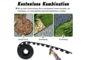 FIVMEN Beetumrandung Rasenkante Kunststoff 20m Flexibel Schwarz/Grau/Grün Bild 4