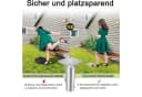 FIVMEN Sonnenschirmständer Metall Bodenplatte Silber Bild 4