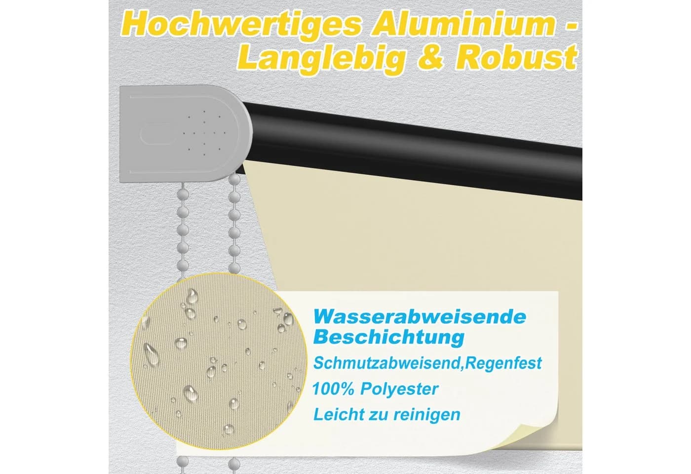 FIVMEN Fallarmmarkise Einziehbar mit Sonnenschutz - Bild 4