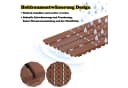 FIVMEN Terrassenfliesen 30x30cm Holzoptik Dunkelkaffee Bild 5