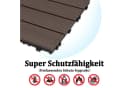 FIVMEN Terrassenfliesen WPC 30x30cm Klicksystem Braun/Anthrazit Bild 3