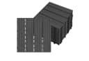 FIVMEN Terrassenfliesen WPC 30x30cm Anthrazit Drainagesystem Bild 2