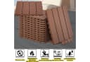 FIVMEN Terrassendielen 30x30cm Braun Holzoptik PE-Kunststoff Bild 3