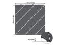 FIVMEN Terrassenfliesen Klickfliesen 30x30cm Anthrazit/Braun Holzoptik Bild 1