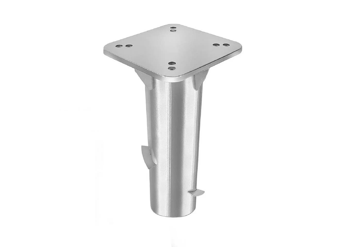 FIVMEN Schirmhalter Metall Universal Bodenplatte Silber - Bild 2