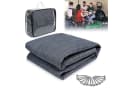 FIVMEN Outdoorteppich HDPE Grau-Blau UV-Schutz Bild 2