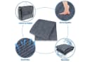 FIVMEN Outdoorteppich HDPE Grau-Blau UV-Schutz Bild 4