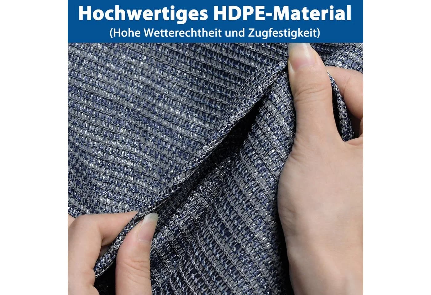 FIVMEN Outdoorteppich HDPE Grau-Blau UV-Schutz - Bild 5
