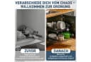 FIVMEN Teleskopschublade 2 Stück Schwarz/Silber Ausziehbare Küchenschublade Bild 3