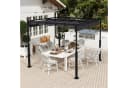 FIVMEN Pavillon Gartenpavillon 3x3m Schiebedach Stahlgestell UV-Schutz Schwarz Bild 2
