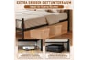 FIVMEN Metallbett mit Kopfteil Schwarz Braun Bild 4