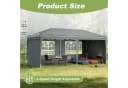 FIVMEN Partyzelt 3x6m Faltpavillon Grau Bild 1