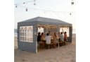 FIVMEN Partyzelt 3x6m Faltpavillon Grau Bild 2