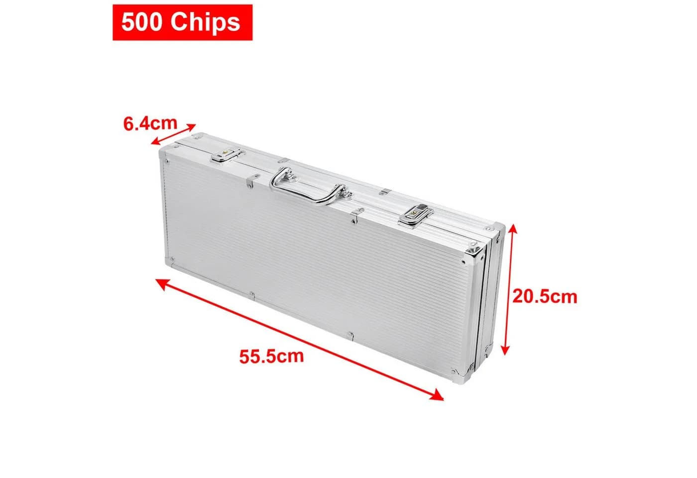 FIVMEN Pokerkoffer Set mit 500 Chips & 2 Kartendecks