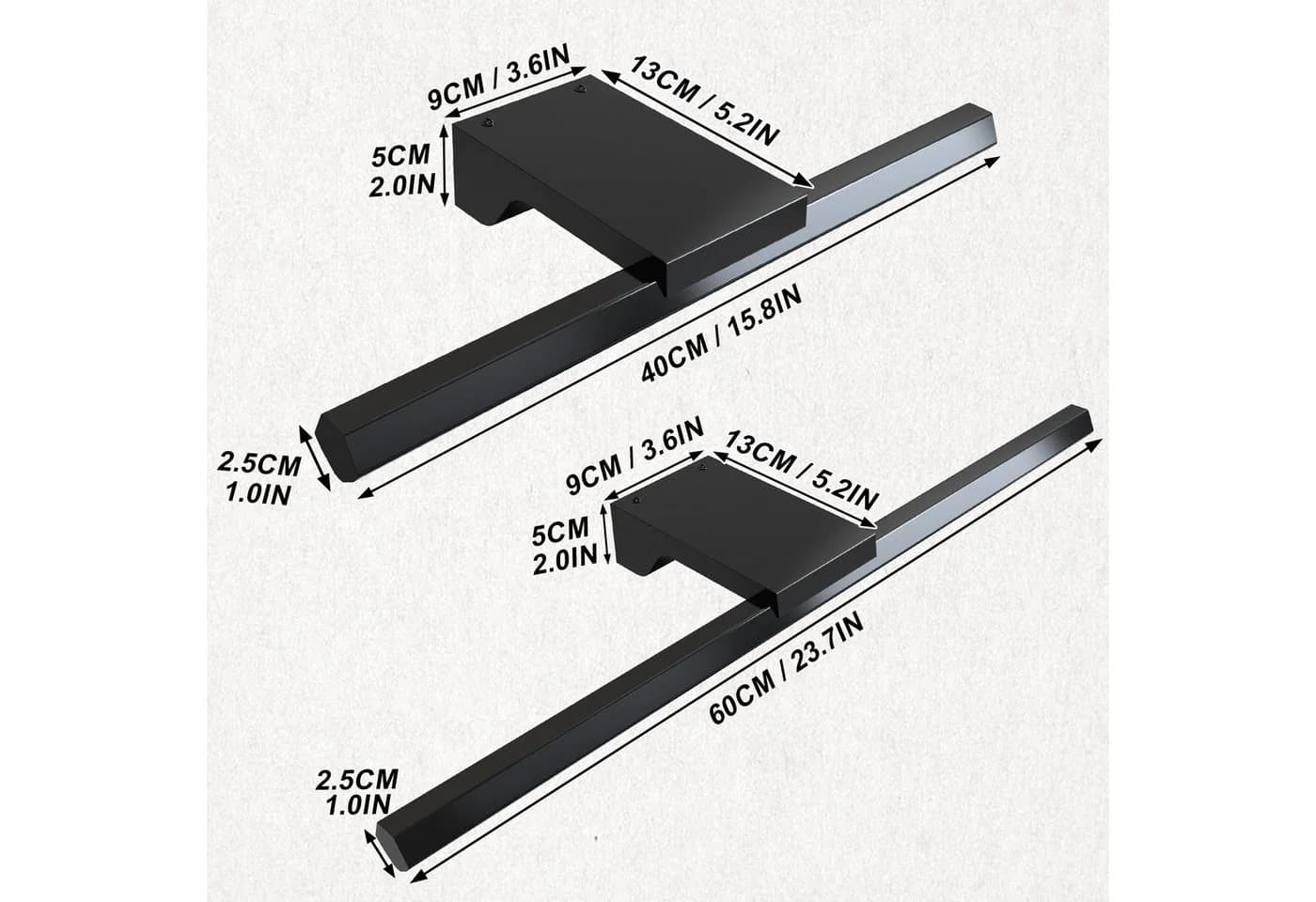 FIVMEN LED Spiegelleuchte IP44 Silber 10W Warm- und Kaltlicht