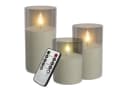 FIVMEN LED-Kerze 3 Stück Flammenlosekerzen mit Fernbedienung Acryl Shell Bild 2