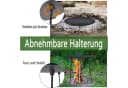 FIVMEN Grillplatte Gusseisen mit 3 Beinen, Ø45 cm, Schwarz Bild 4
