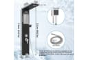 FIVMEN Duschsystem Duschpaneel aus Edelstahl mit Ablage und Armatur Duschsäule Duschset, 5 Duschmodi Massagedusche, Wasserfalldusche, Handbrause Bild 1