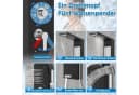 FIVMEN Duschsystem Duschpaneel aus Edelstahl mit Ablage und Armatur Duschsäule Duschset, 5 Duschmodi Massagedusche, Wasserfalldusche, Handbrause Bild 3