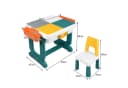 FIVMEN Kindersitzgruppe Höhenverstellbarer Kindertisch mit Stühle Set Spieltisch mit Blocks, 300-tlg Bild 1