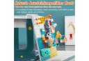 FIVMEN Kindersitzgruppe Höhenverstellbarer Kindertisch mit Stühle Set Spieltisch mit Blocks, 300-tlg Bild 4
