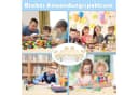FIVMEN Kindersitzgruppe 4 Stühle Set Höhenverstellbar Beige Bild 5