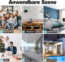 FIVMEN Paravent Raumteiler Klappbar Beige/Grau Metall Bild 5