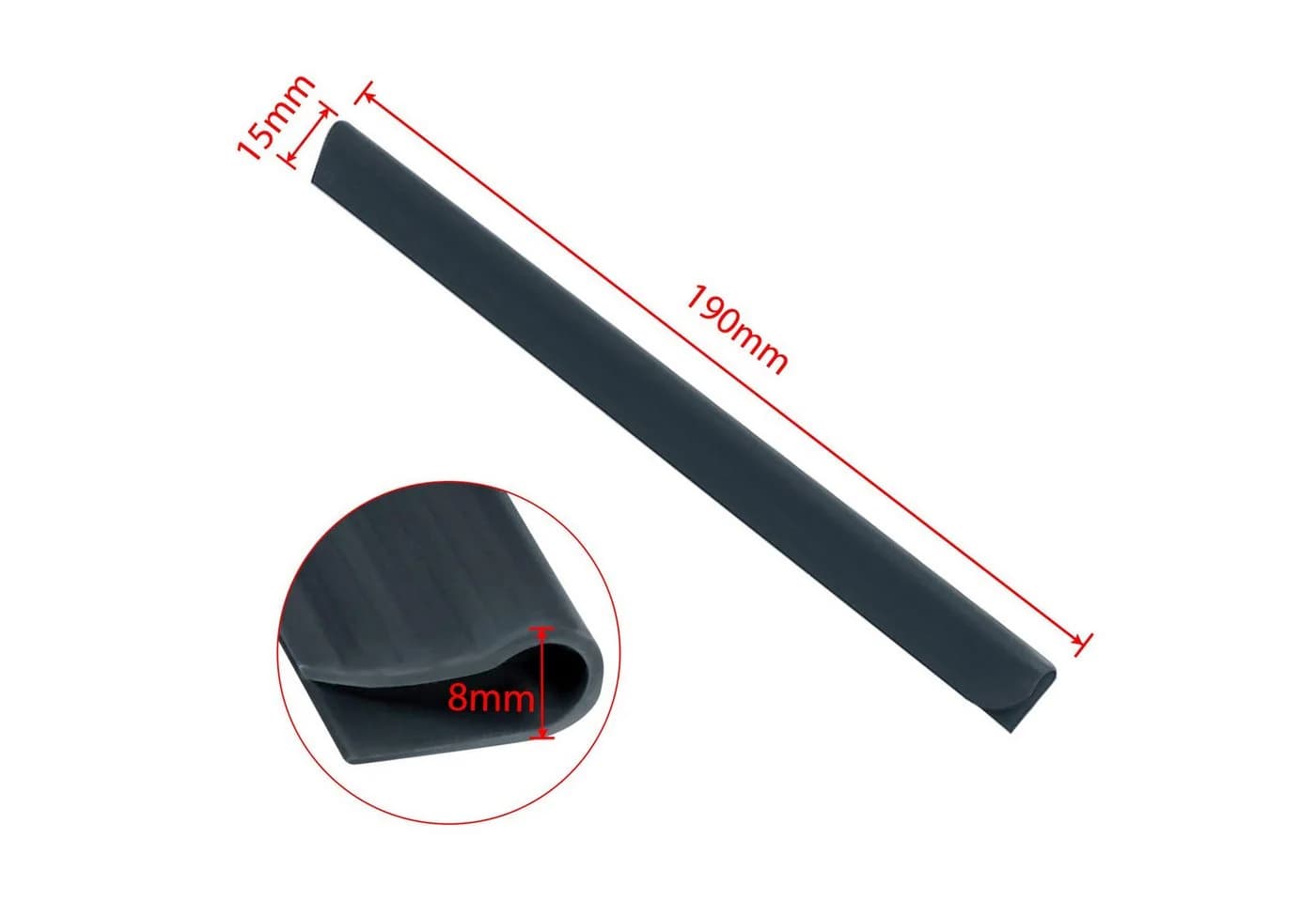 FIVMEN Klebe-/Klemmset PVC Sichtschutzstreifen Befestigungsclips Anthrazit 50-tlg