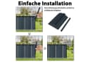 FIVMEN Klebe-/Klemmset PVC Sichtschutzstreifen Befestigungsclips Anthrazit 50-tlg Bild 3