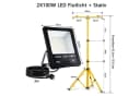 FIVMEN LED Baustrahler 2x100W LED Fluter Strahler mit Stativ und 3M Kabel Bild 1