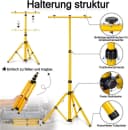 LED Flutlichtstrahler mit verstellbarem Stativ und 3m Kabel Bild 4