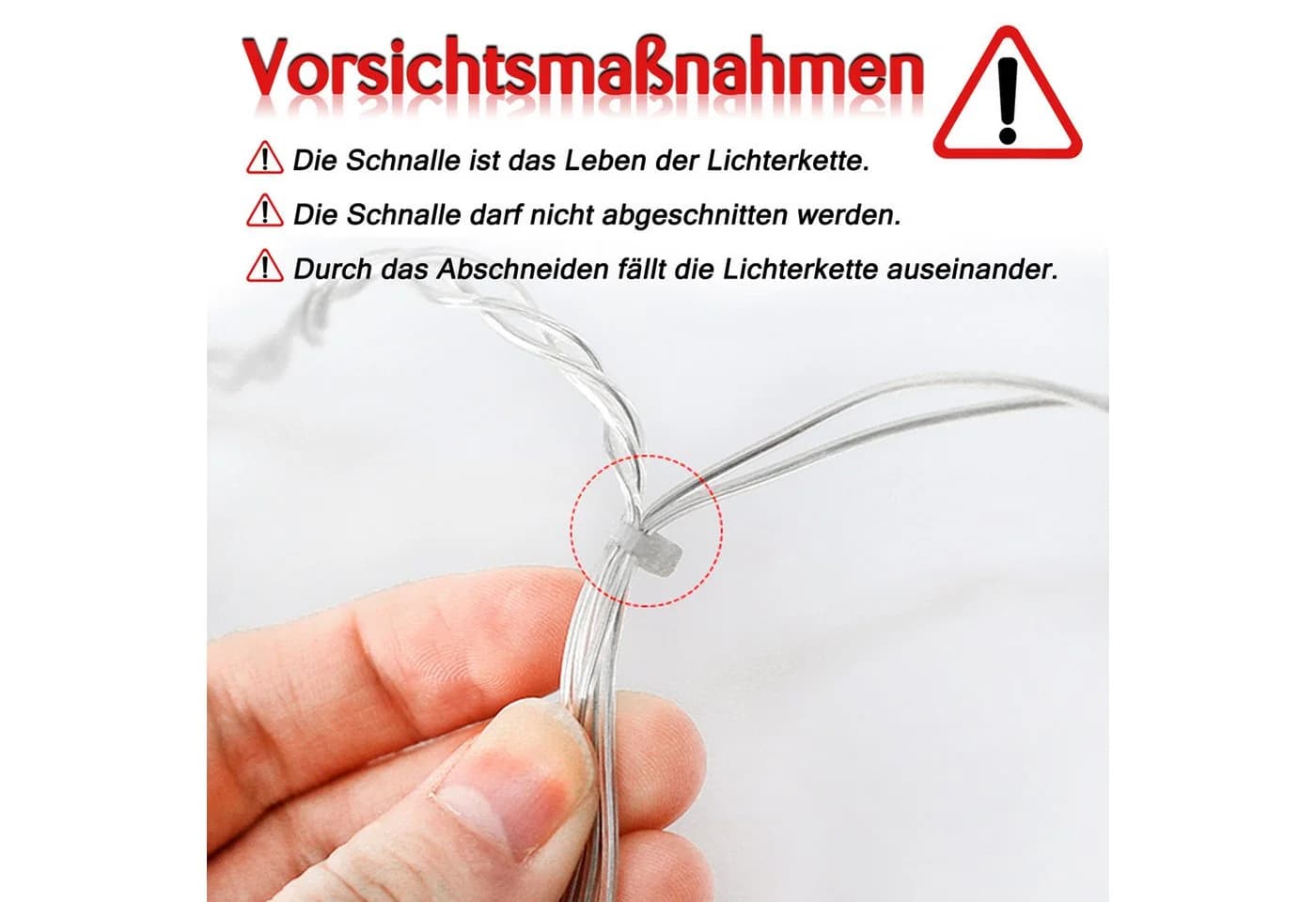 FIVMEN LED-Lichterkette 138 LEDs 3m Stern Form IP44 - Bild 3