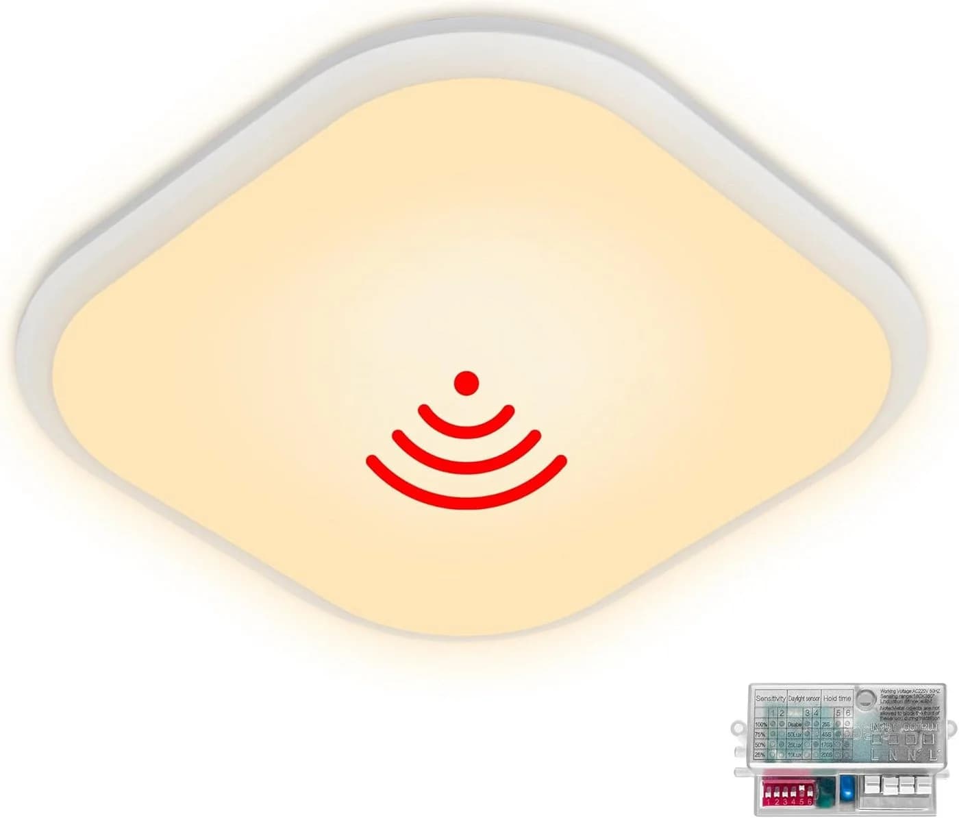FIVMEN LED Deckenleuchte mit Bewegungsmelder 15W/24W - Bild 2