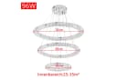 FIVMEN LED Deckenleuchte Pendelleuchte 96W Dimmbar Kristall Kronleuchter Bild 1